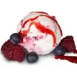 Yogur con Salsa Frutas Bosque